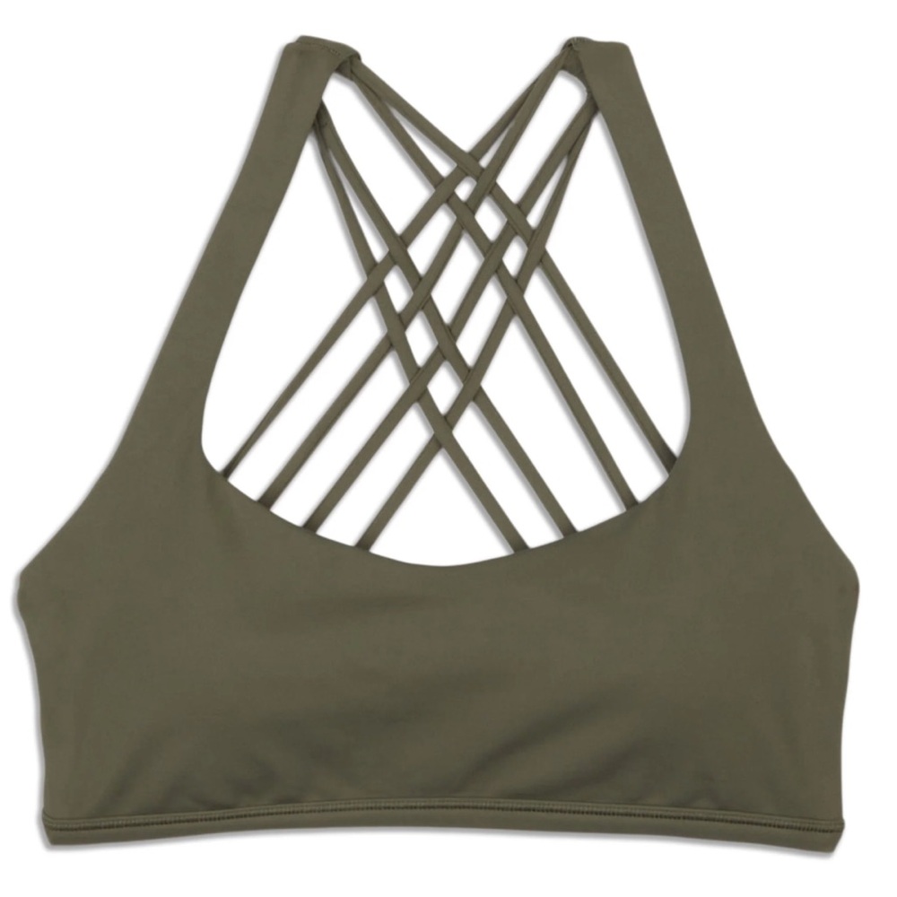 Lululemon Sport Bra Olive Green Size 4